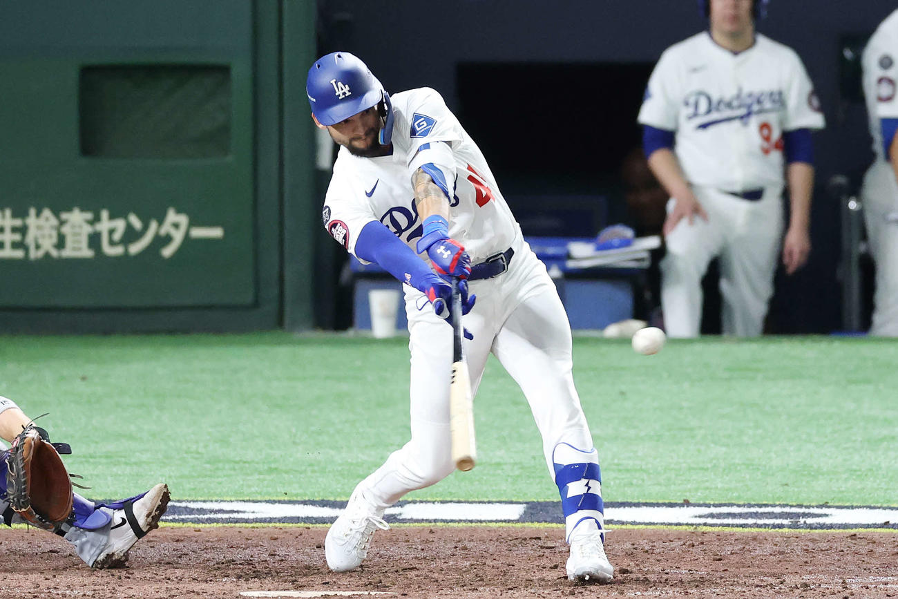 ドジャースのアンディ・パヘス（2025年3月撮影）
