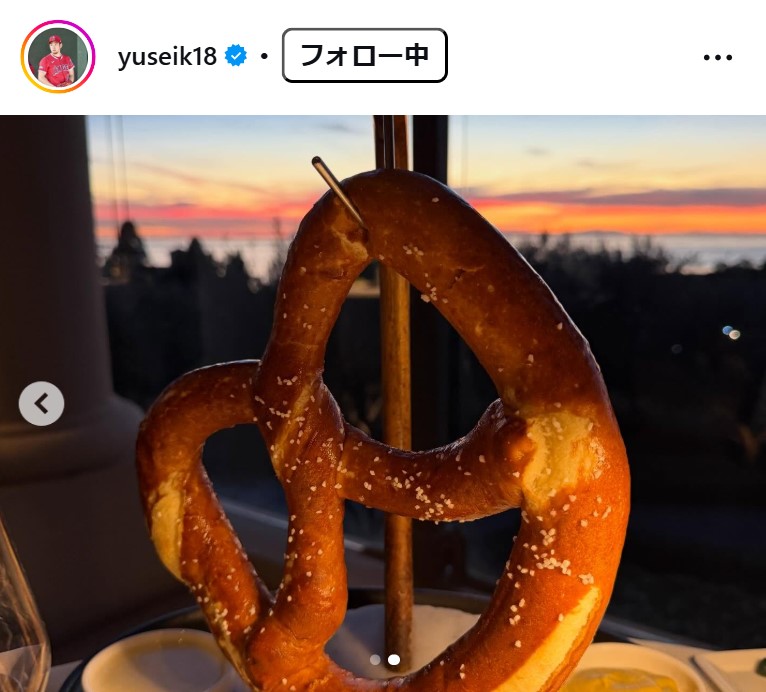 菊池雄星のインスタグラムから