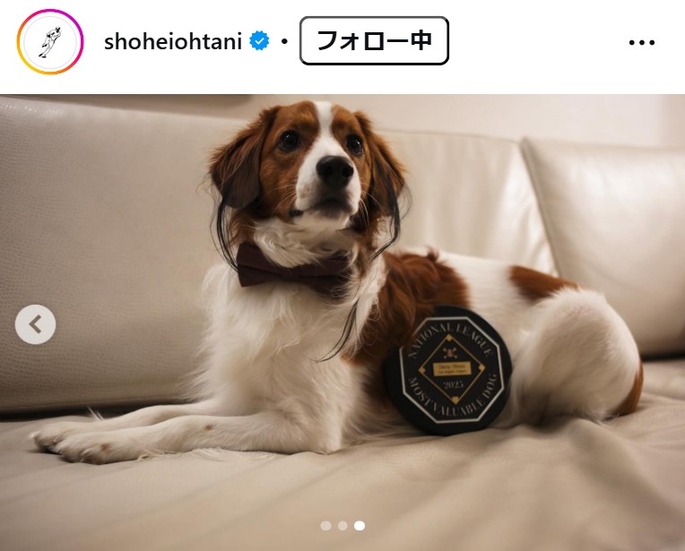 大谷翔平のインスタグラムから