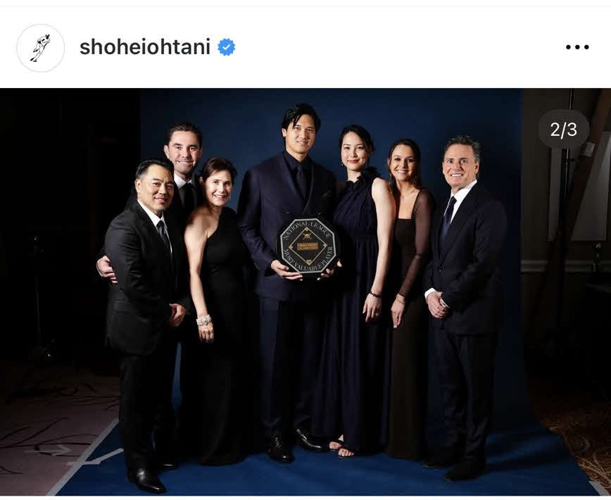 ドジャース大谷のインスタグラムから