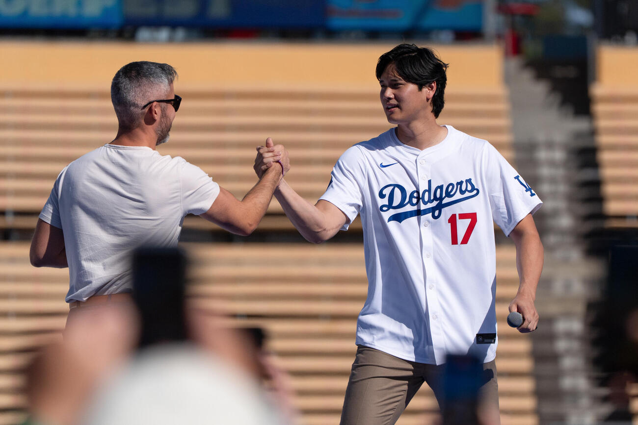 「ドジャーフェスト」に参加した大谷翔平（AP）