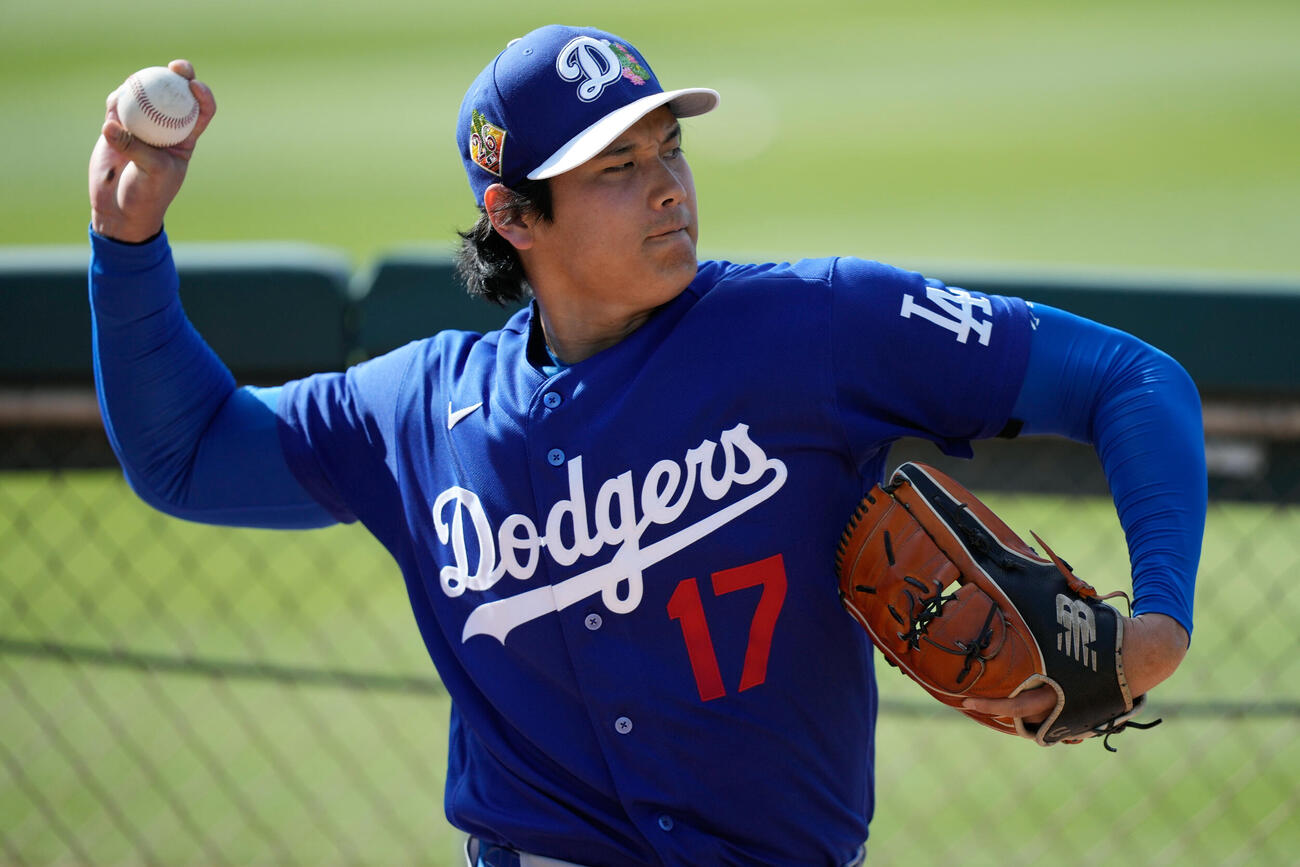 ドジャース大谷翔平（AP）