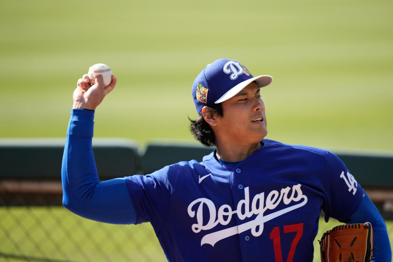 ドジャース大谷翔平（AP）
