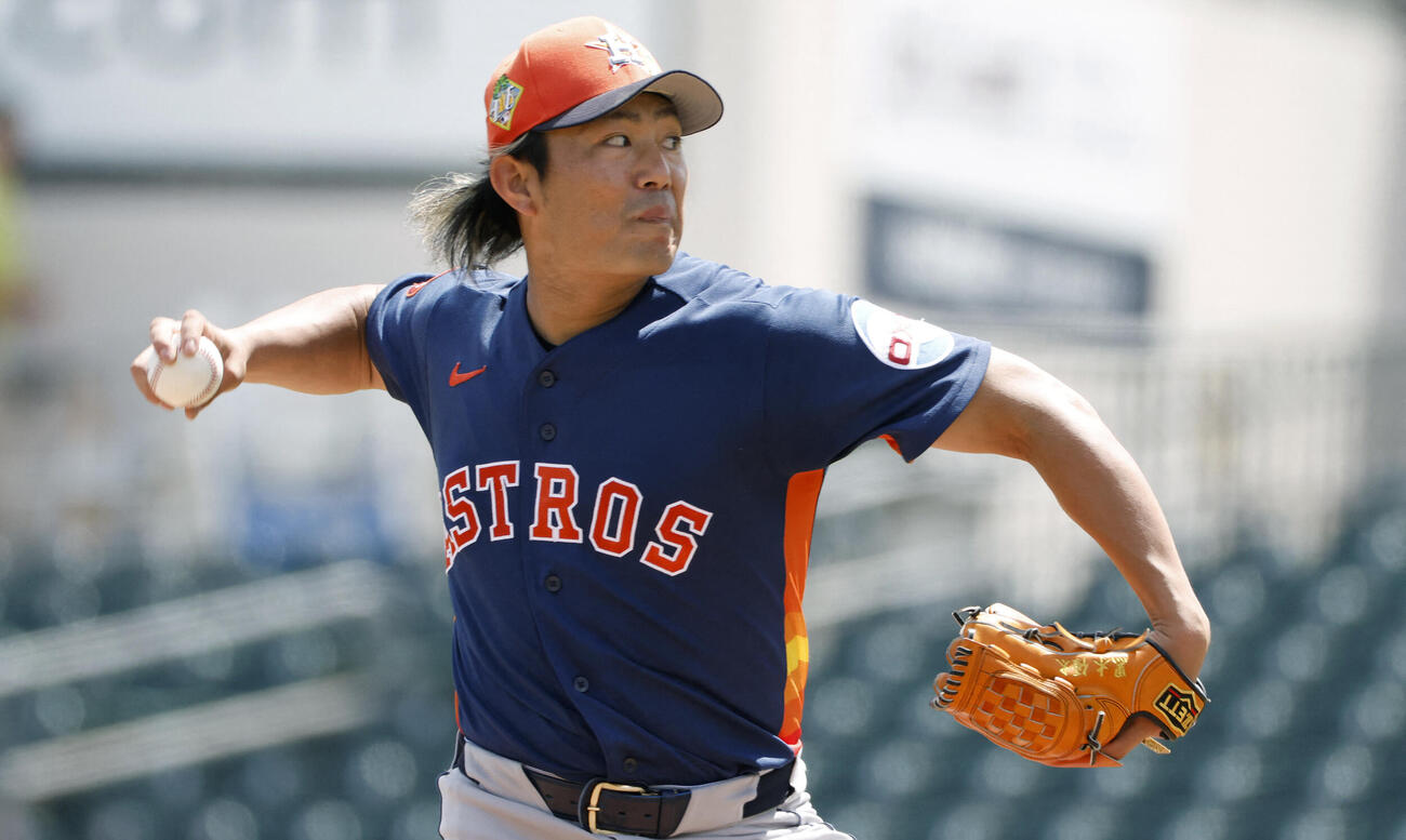 マーリンズとのオープン戦で登板した今井達也（ロイター）