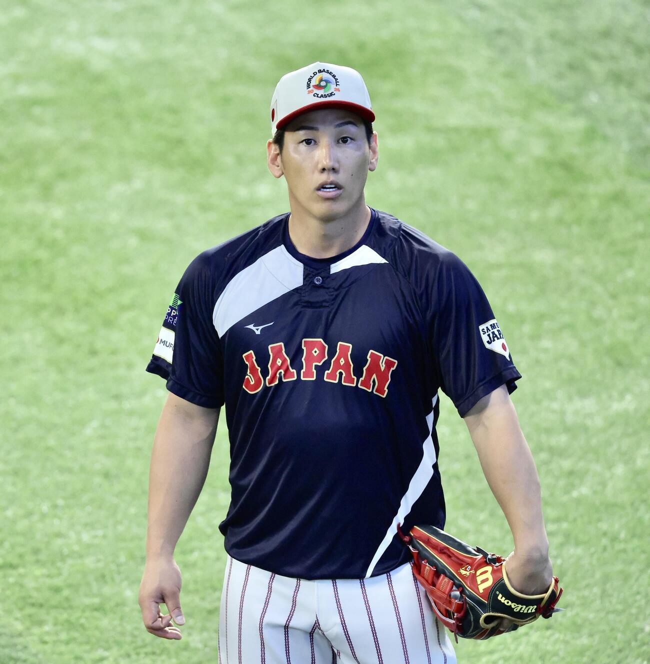 練習に臨む吉田（撮影・河田真司）