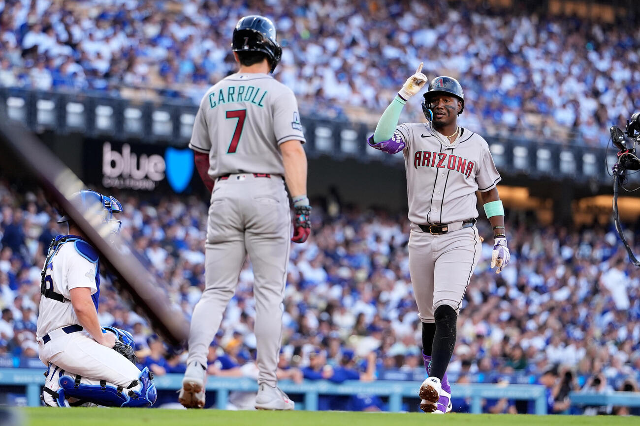 2ランを放ったヘラルド・ペルドモ（AP）