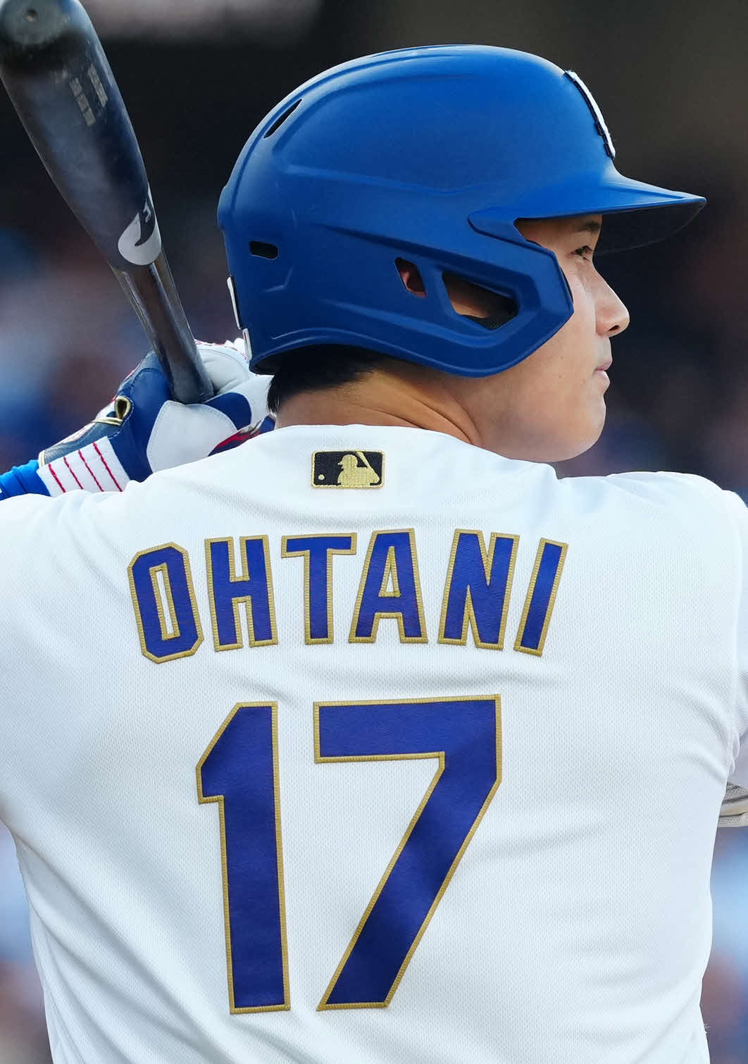 ドジャース対ダイヤモンドバックス　1回裏ドジャース無死、打席に入る大谷（撮影・垰建太）