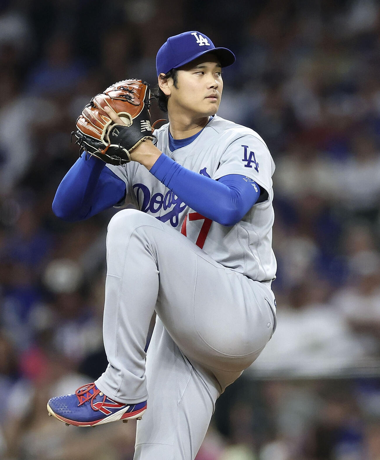 ダイヤモンドバックス戦に先発したドジャース大谷（ゲッティ＝共同）