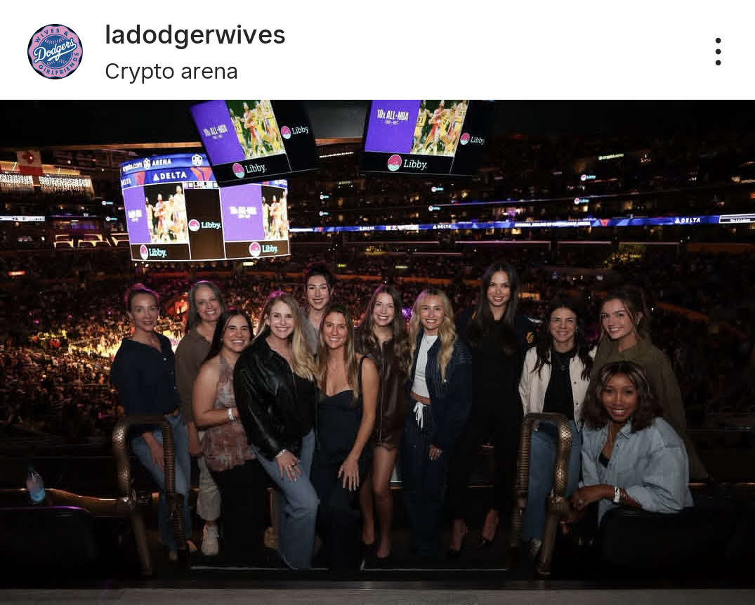 ドジャース奥様会のインスタグラムから