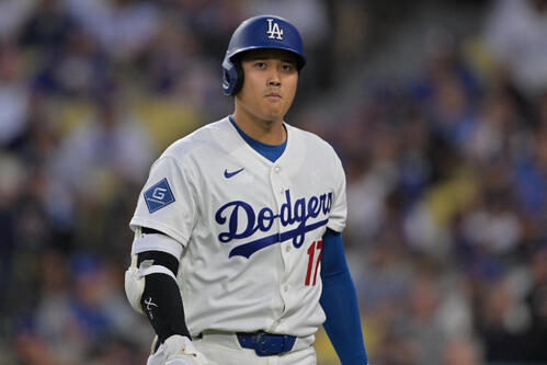 大谷翔平、第1打席は空振り三振 出塁すればイチロー超え連続試合出塁