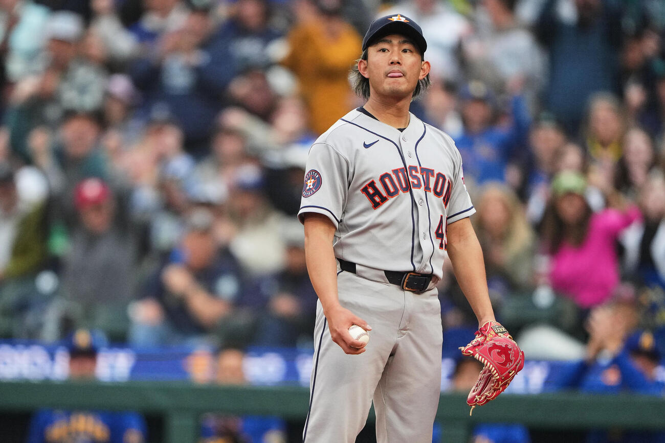 マリナーズ戦に登板したアストロズ今井達也（AP）