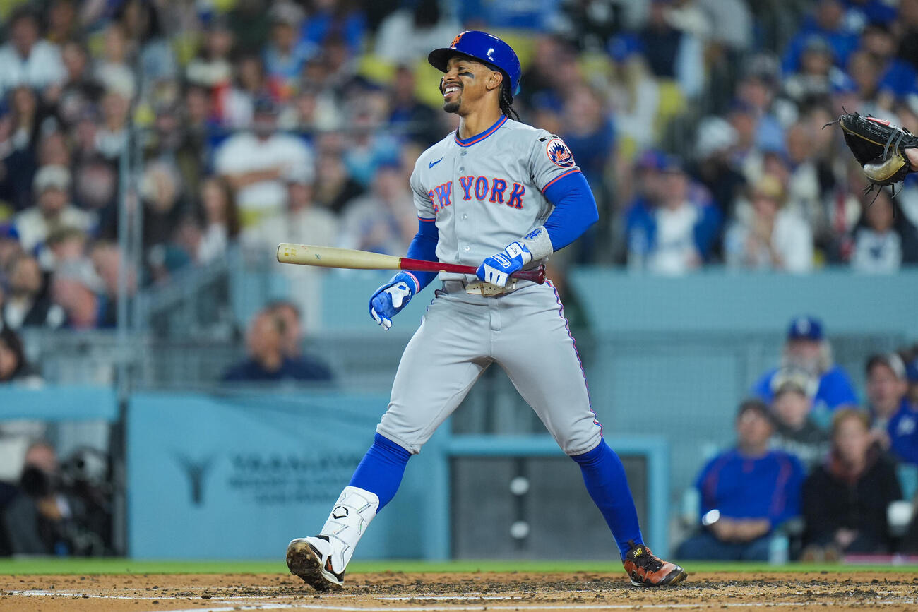 3回、大谷に三振に仕留められたメッツのリンドア（AP）