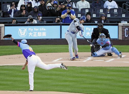 菅野智之対大谷翔平の第2打席は右前打「低めのボール球でも芯に当て