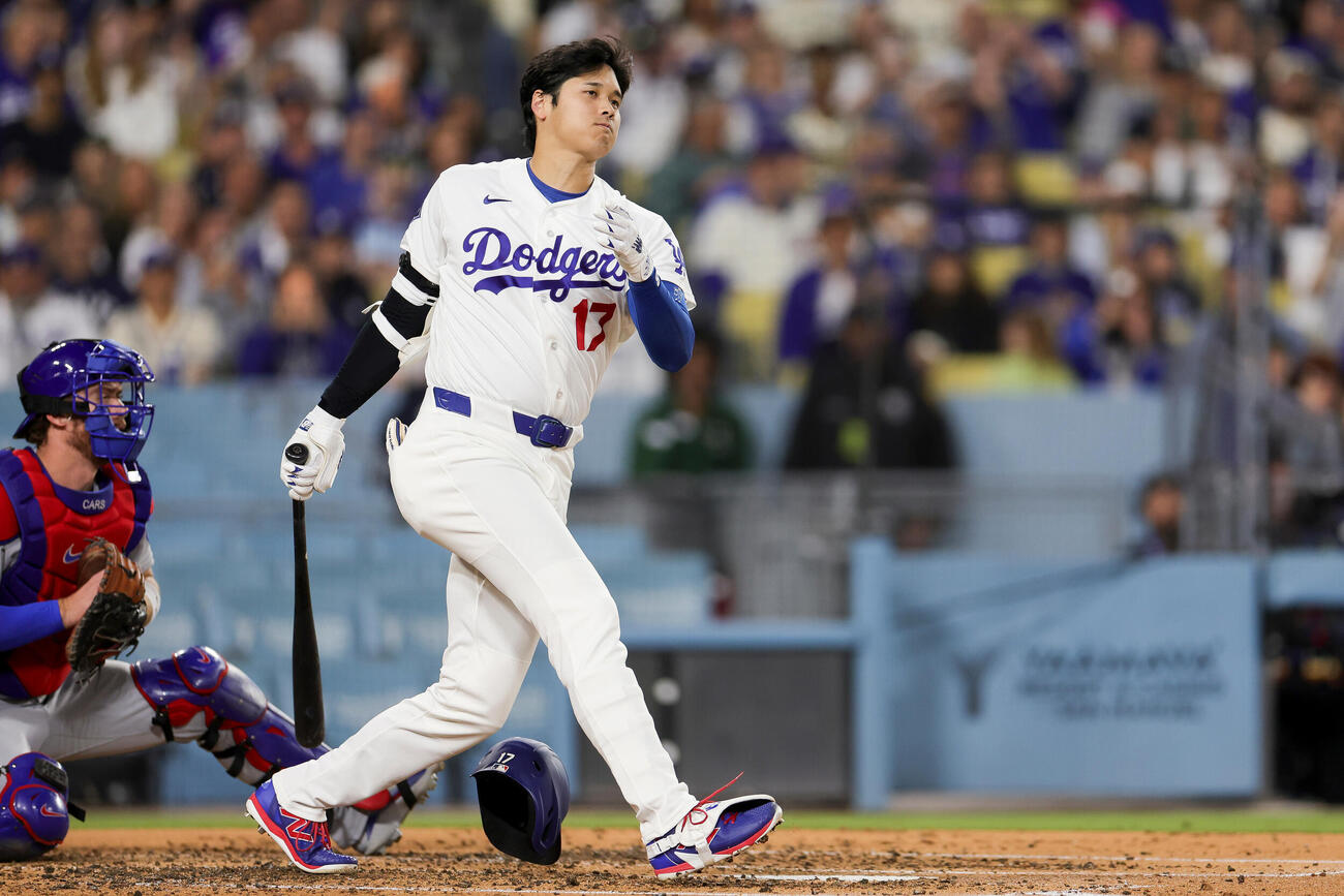 3回、三振に倒れたドジャース大谷 (AP)