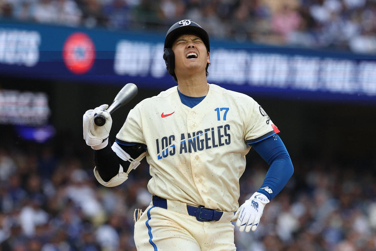 ドジャース大谷翔平は第４打席は内野ゴロ（ロイター）