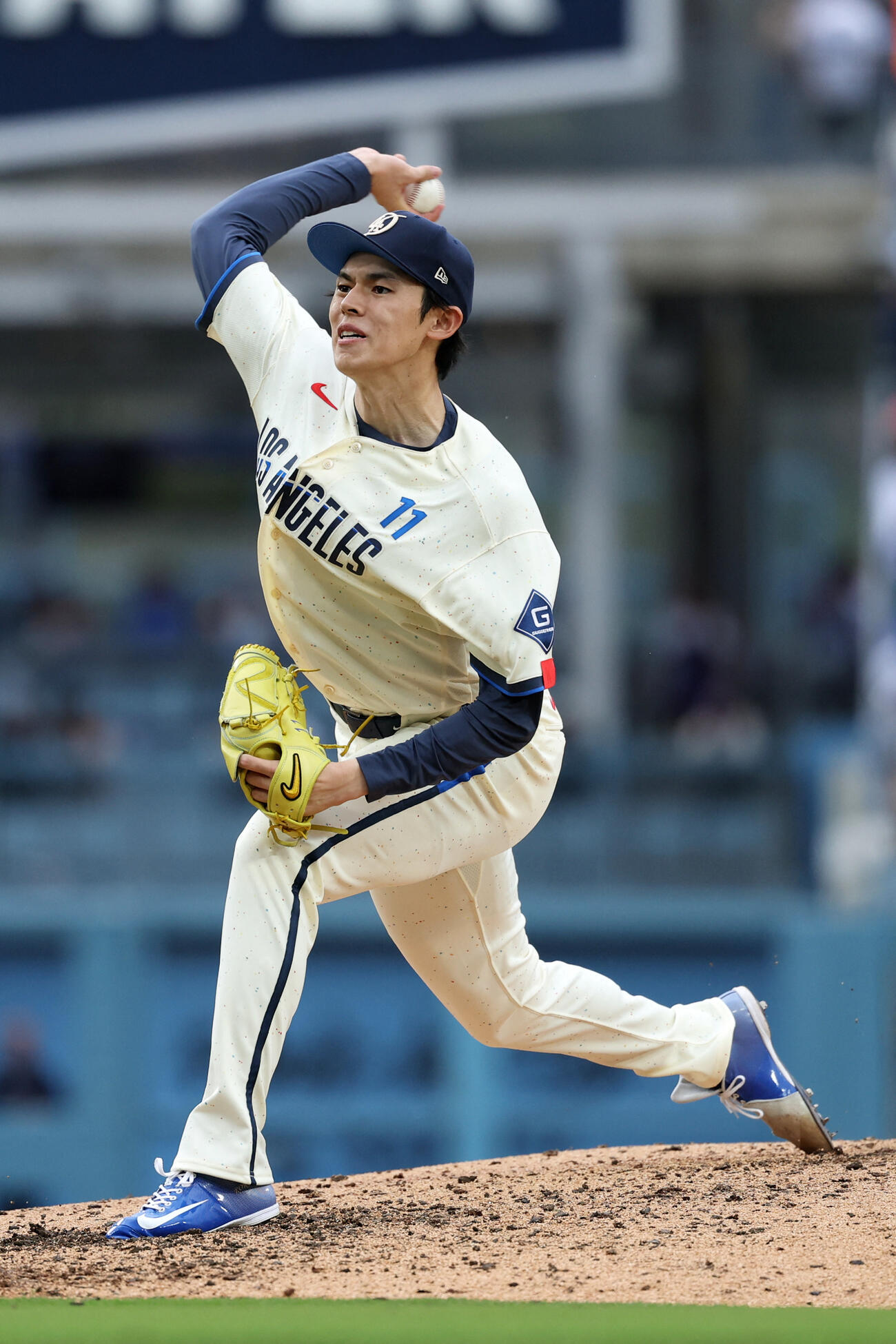 カブス戦に先発したドジャース佐々木朗希（ロイター）
