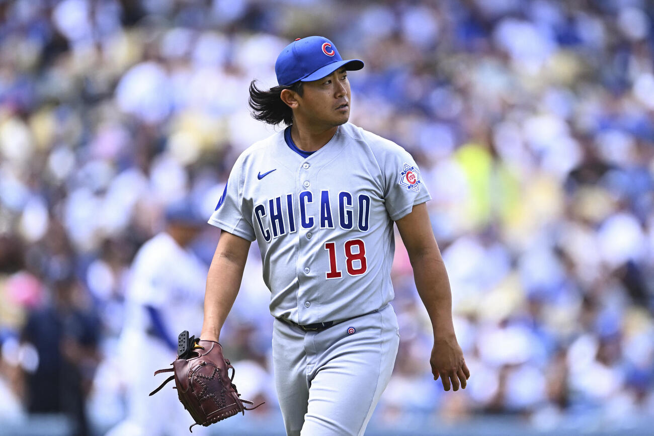 1回、3点を失ったカブス今永昇太（ロイター）