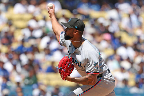 マーリンズ先発のアルカンタラ（ロイター）