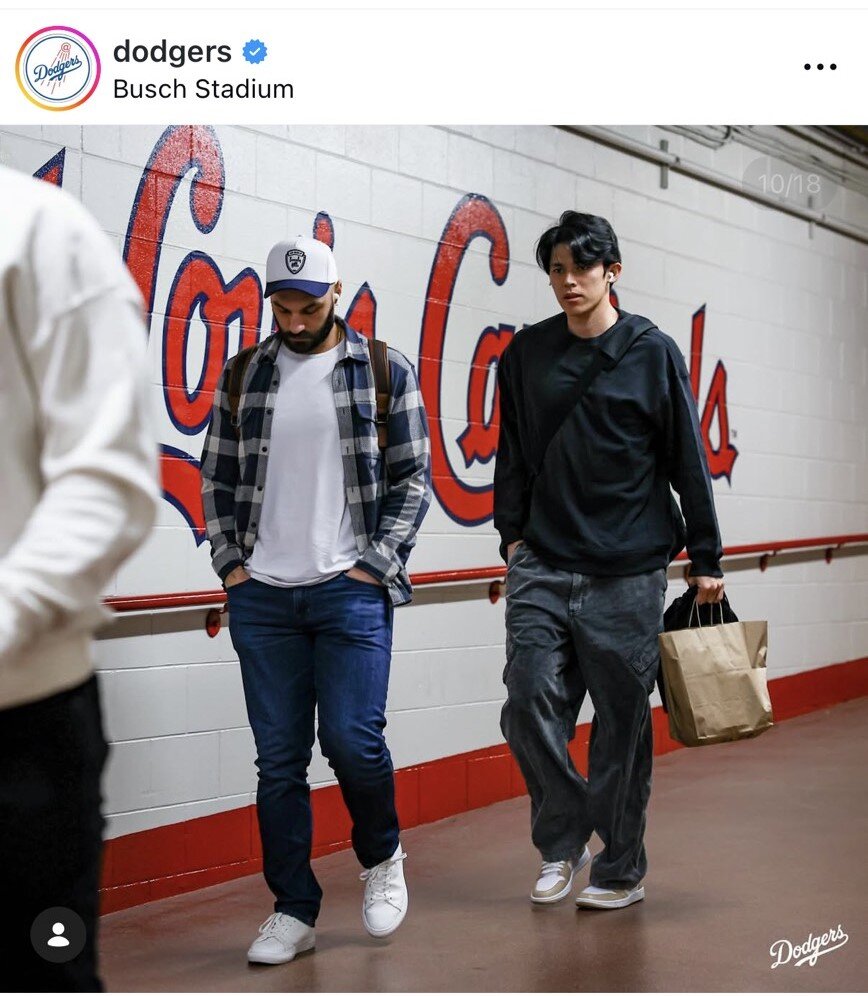 ドジャースの公式インスタグラムから