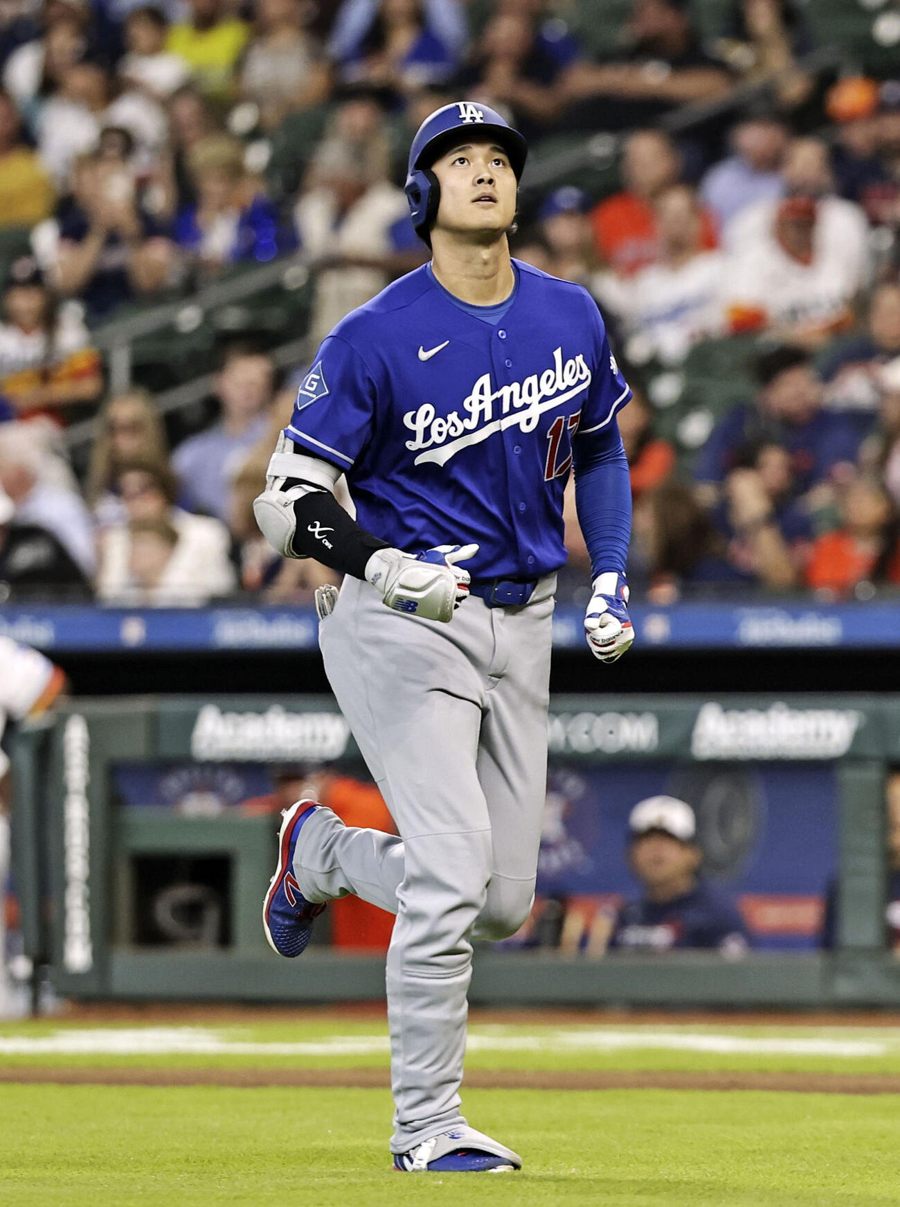 アストロズ戦の1回、三ゴロに倒れたドジャース大谷＝ヒューストン（共同）