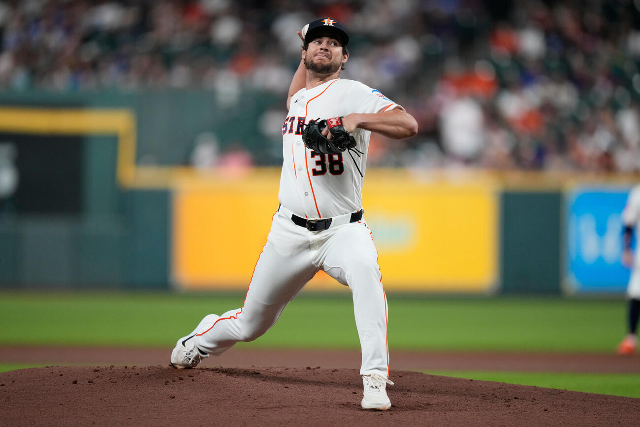 ドジャース戦に先発したアストロズ・ランバート（AP）