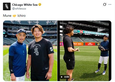 ホワイトソックスのインスタグラムから