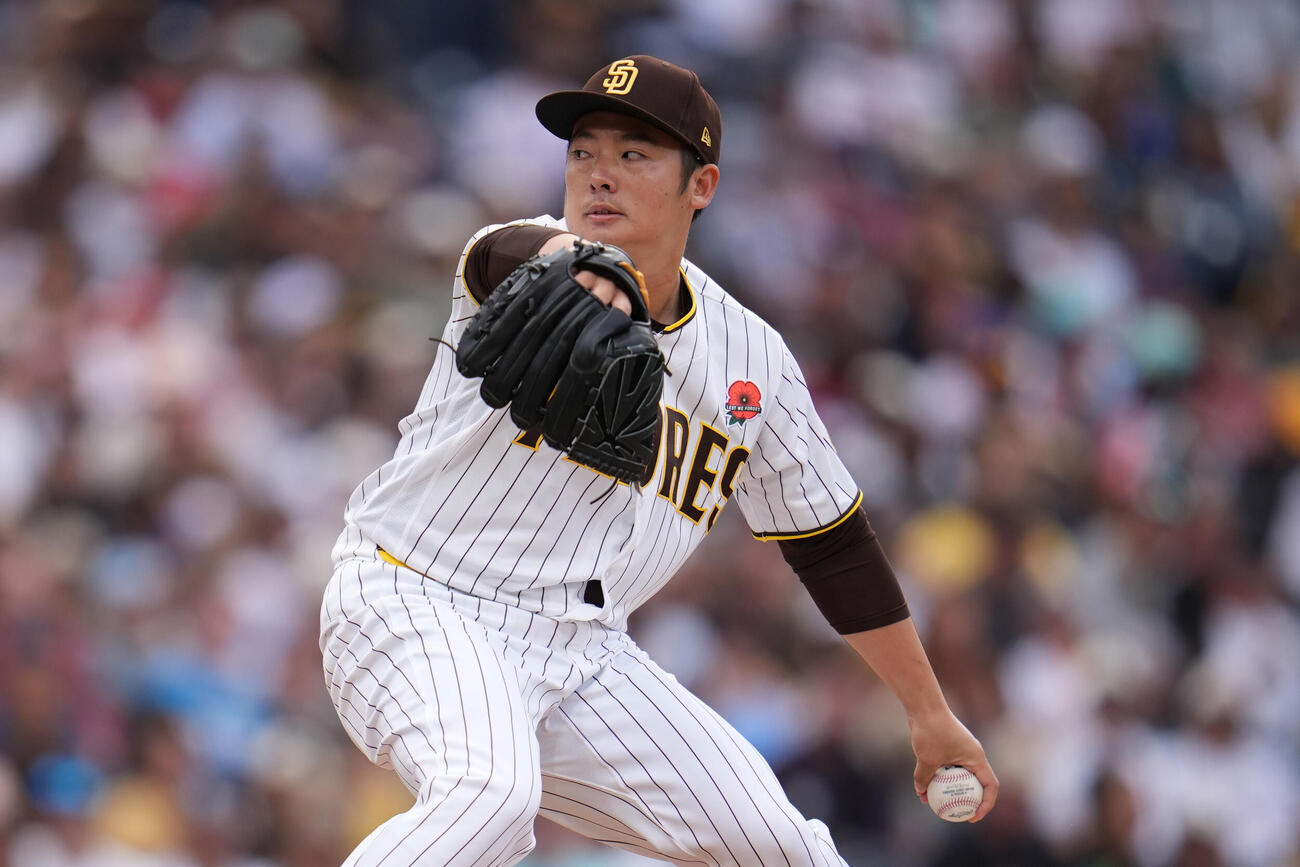 フィリーズ戦で2回を無失点に抑えたパドレス松井(AP)