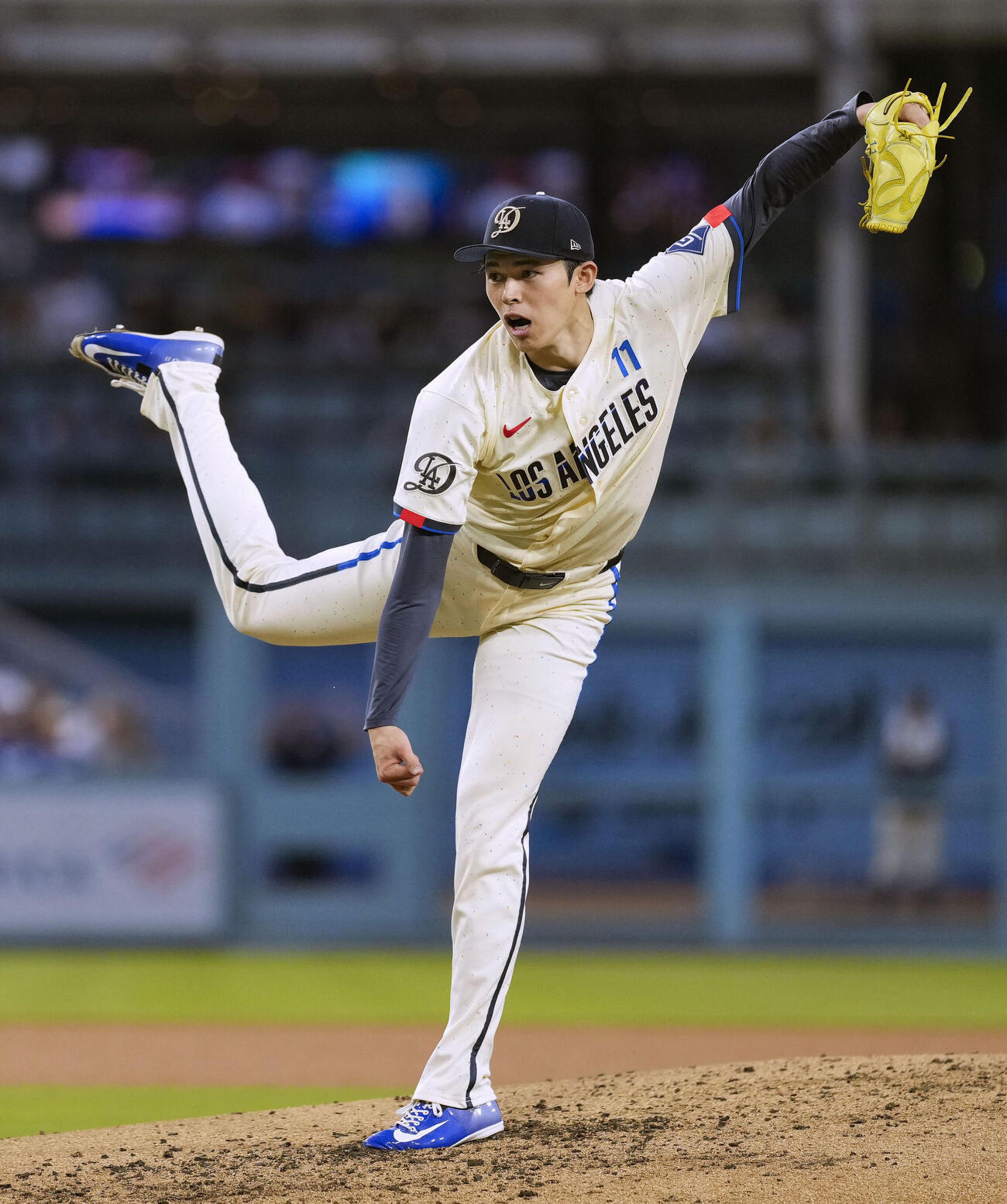 フィリーズ戦に先発したドジャース佐々木（共同）