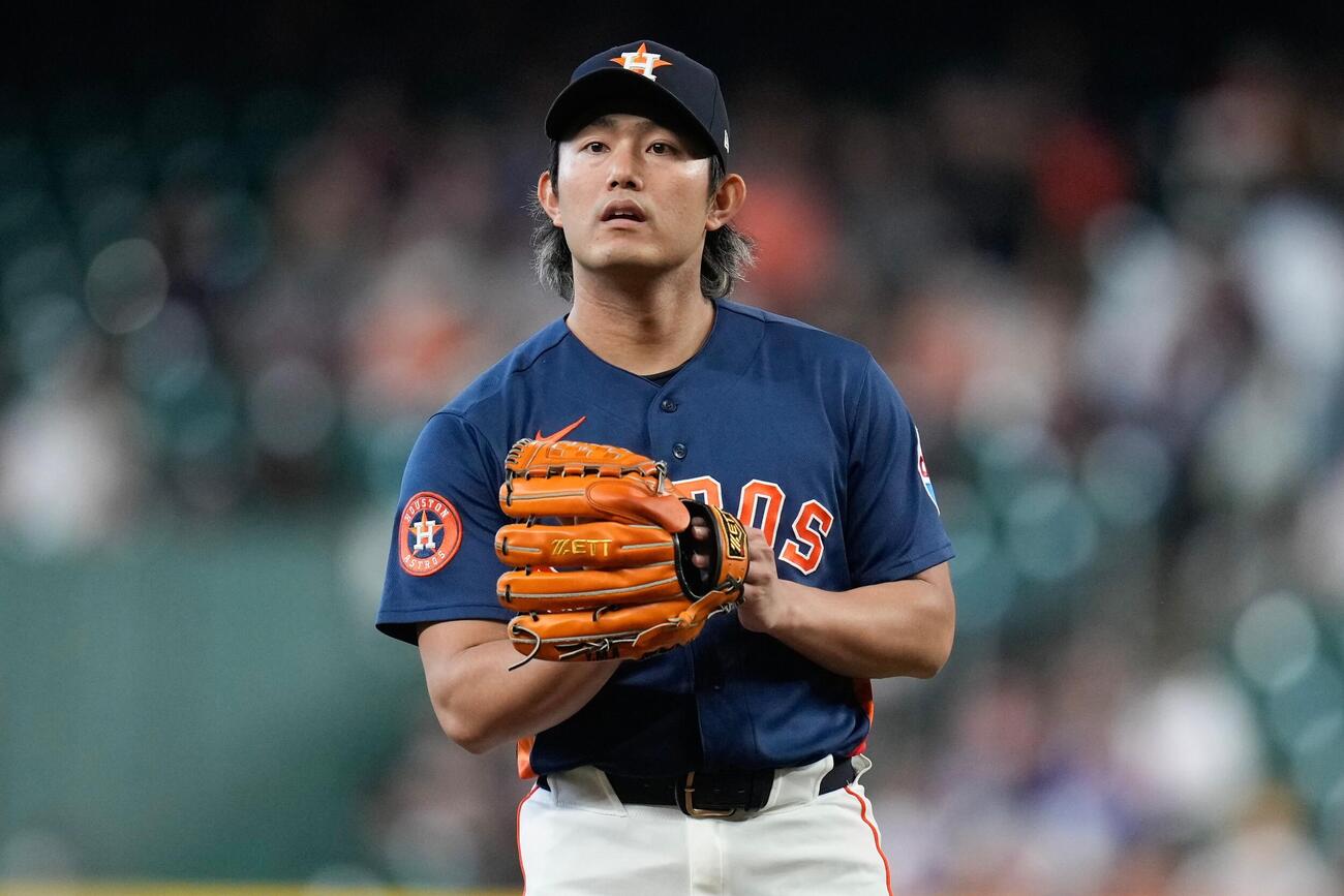 ブルワーズ戦に先発したアストロズ今井達也（AP）
