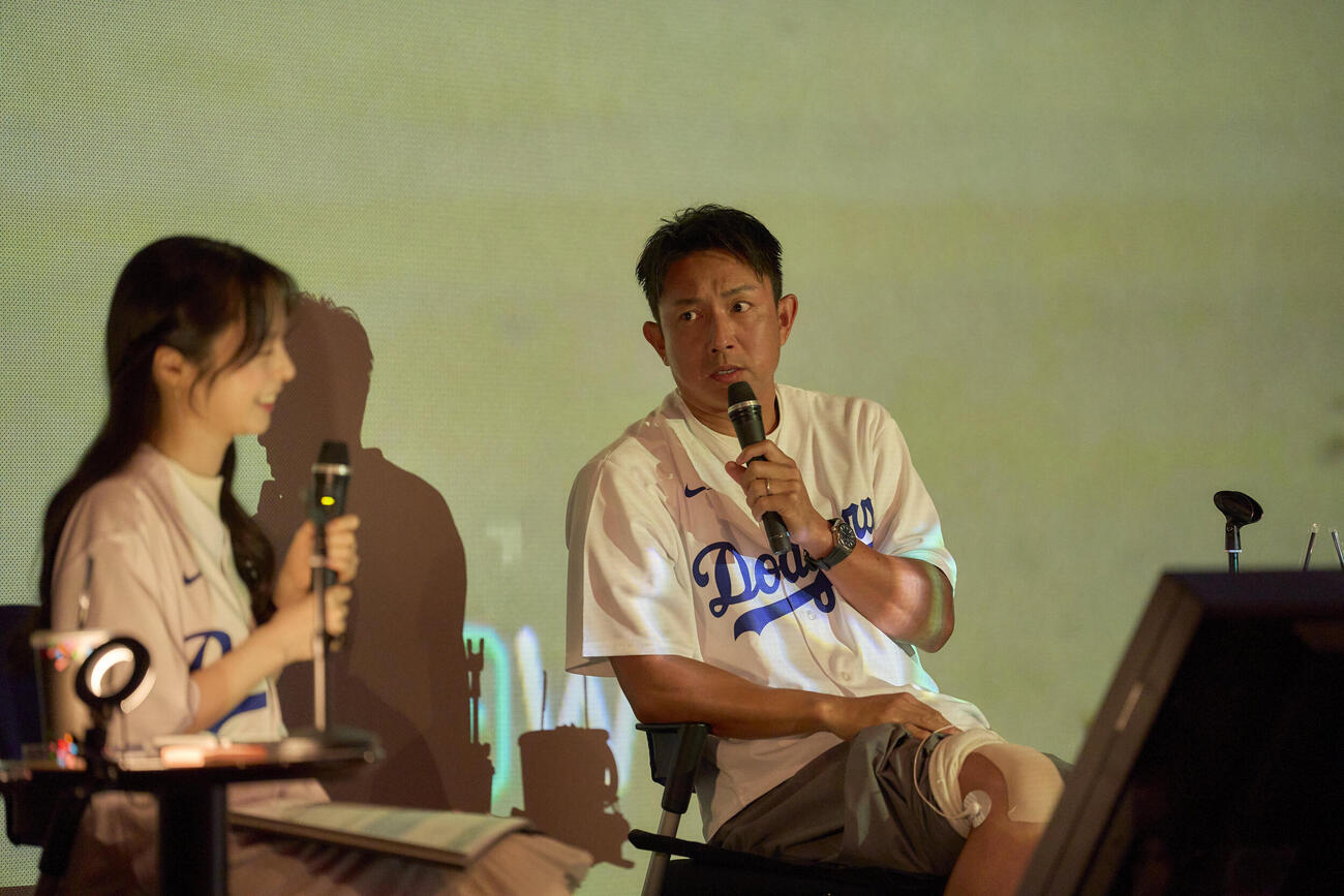 ドジャースウォッチパーティでトークを披露した川崎宗則氏