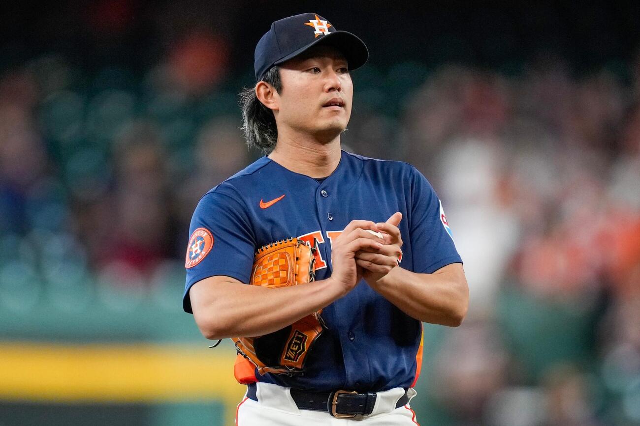 ブルワーズ戦に先発したアストロズ今井達也（AP）