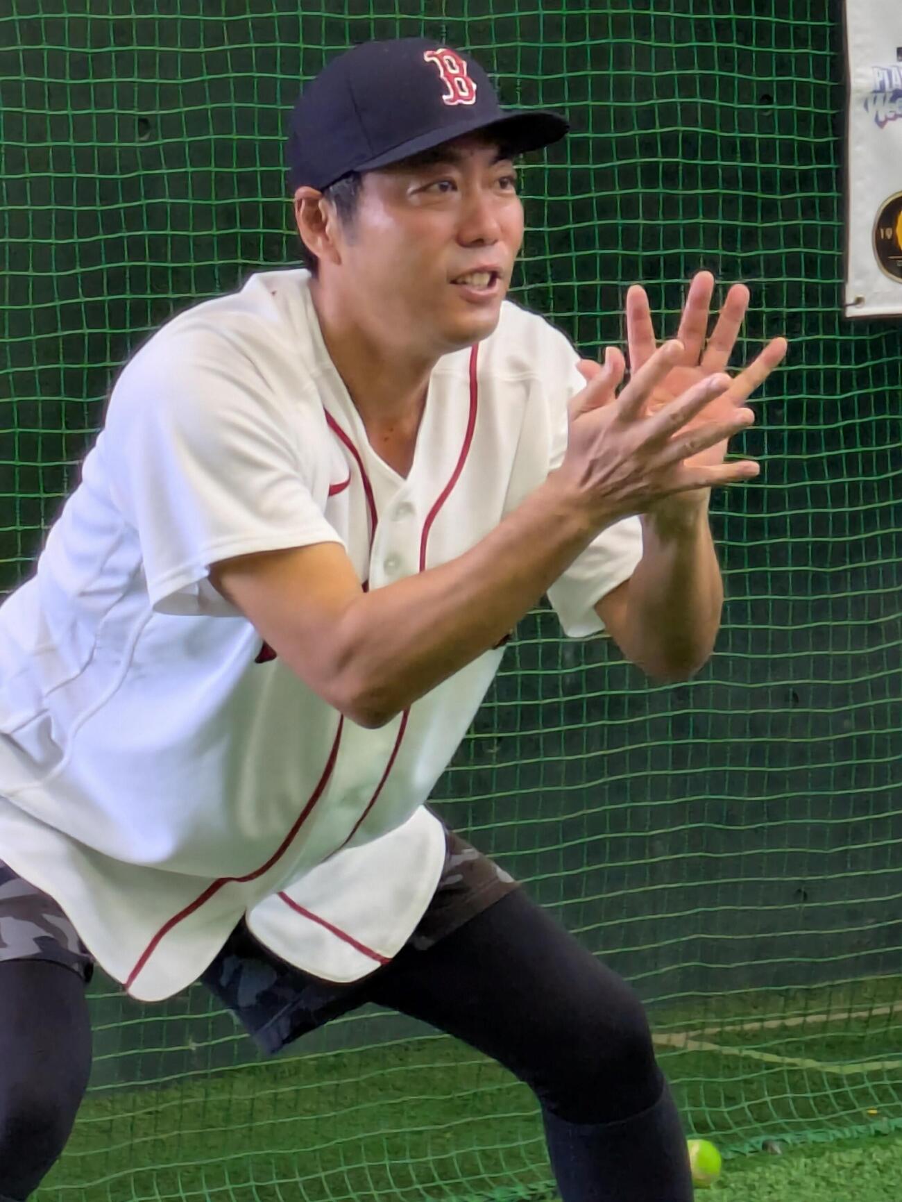 上原浩治氏が野球教室で指導