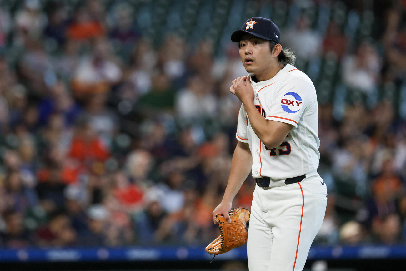 アスレチックス戦に先発したアストロズ今井（ロイター）