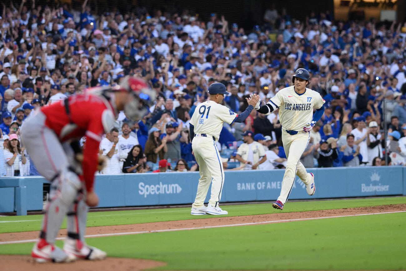 1回、11号2ランを放ったドジャース大谷（AP）