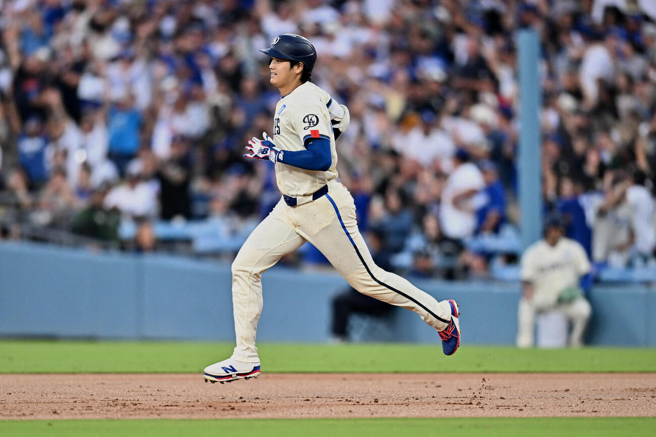 1回、11号2ランを放ったドジャース大谷（ロイター）