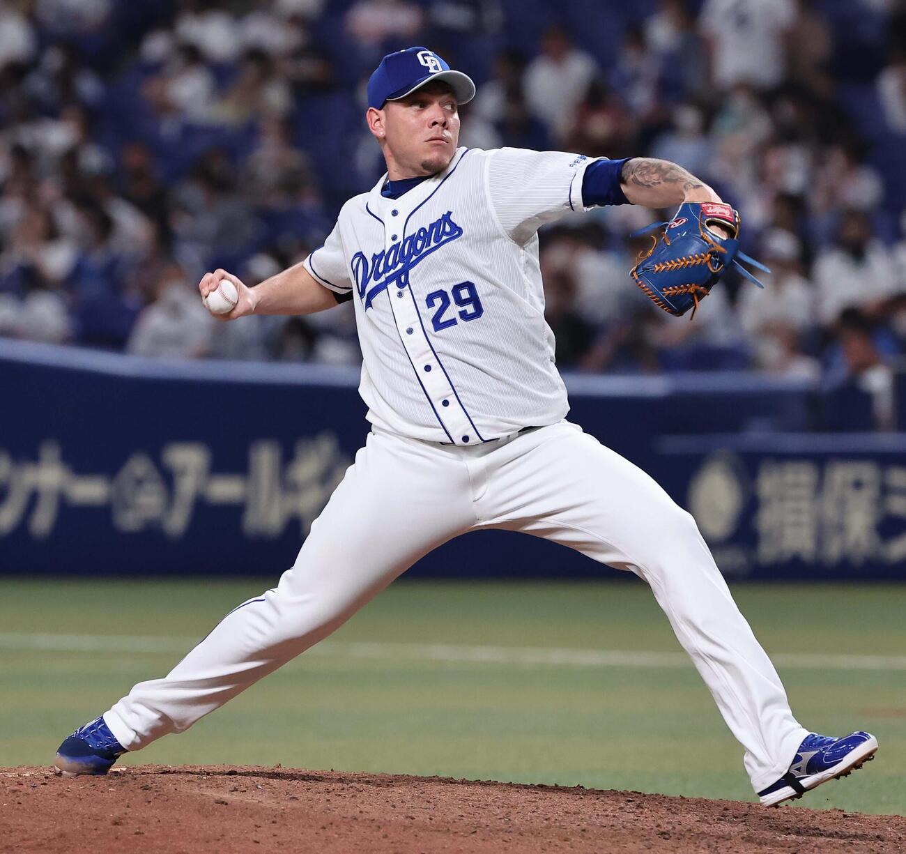 中日時代のジャリエル・ロドリゲス（2022年7月撮影）