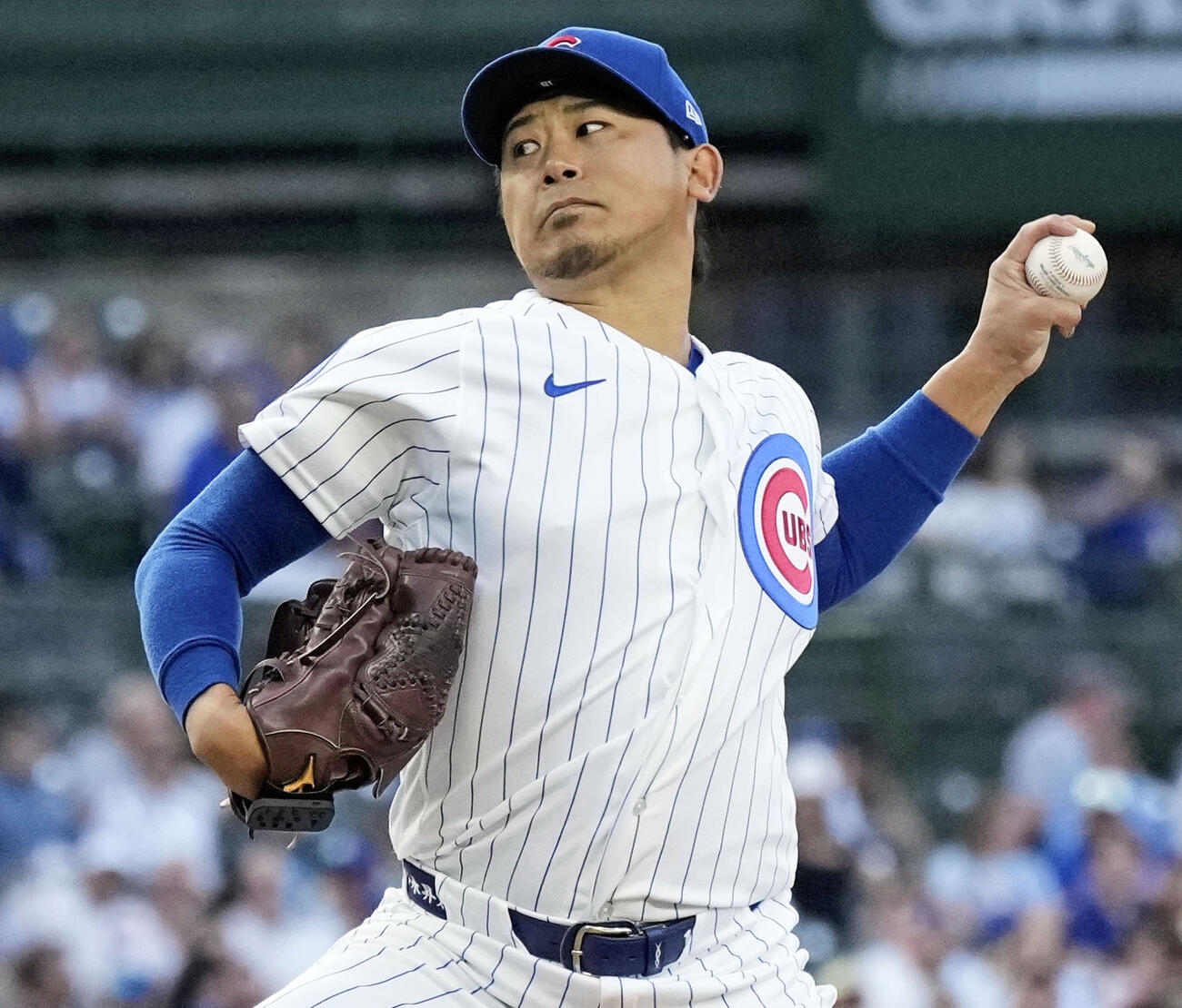ロッキーズ戦に先発したカブス今永昇太＝シカゴ（AP＝共同）