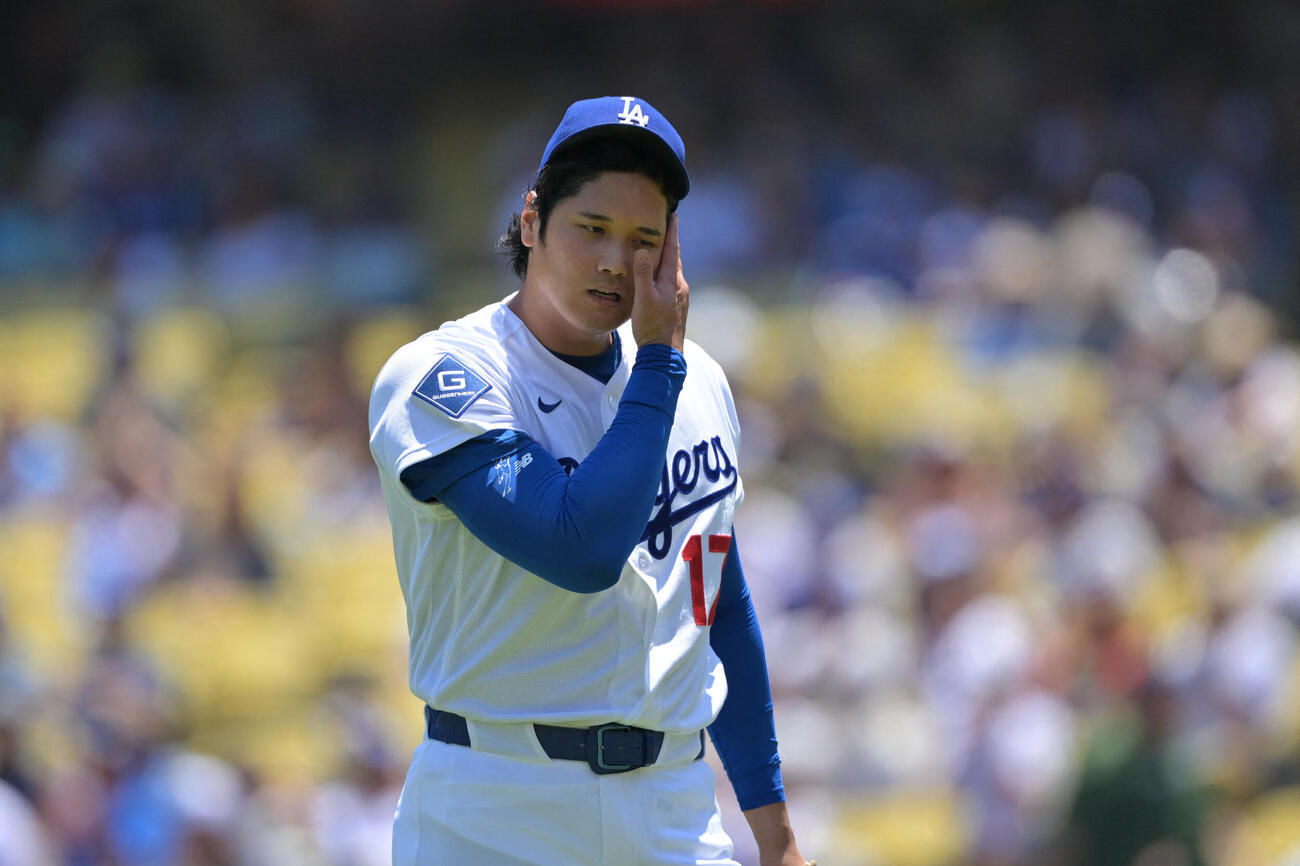 レイズ戦に先発。1回を3者凡退に抑えたドジャース大谷（ロイター）
