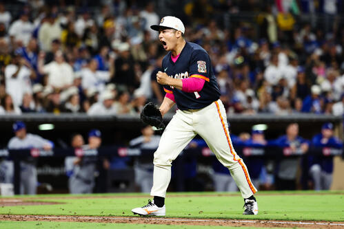 6回のピンチを無失点に抑えたパドレス松井(AP)