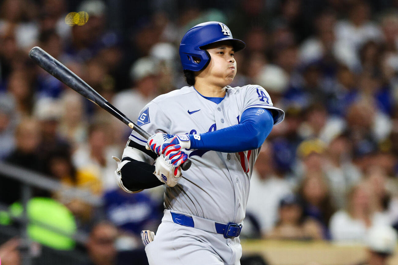 パドレス戦に出場したドジャース大谷翔平（AP）