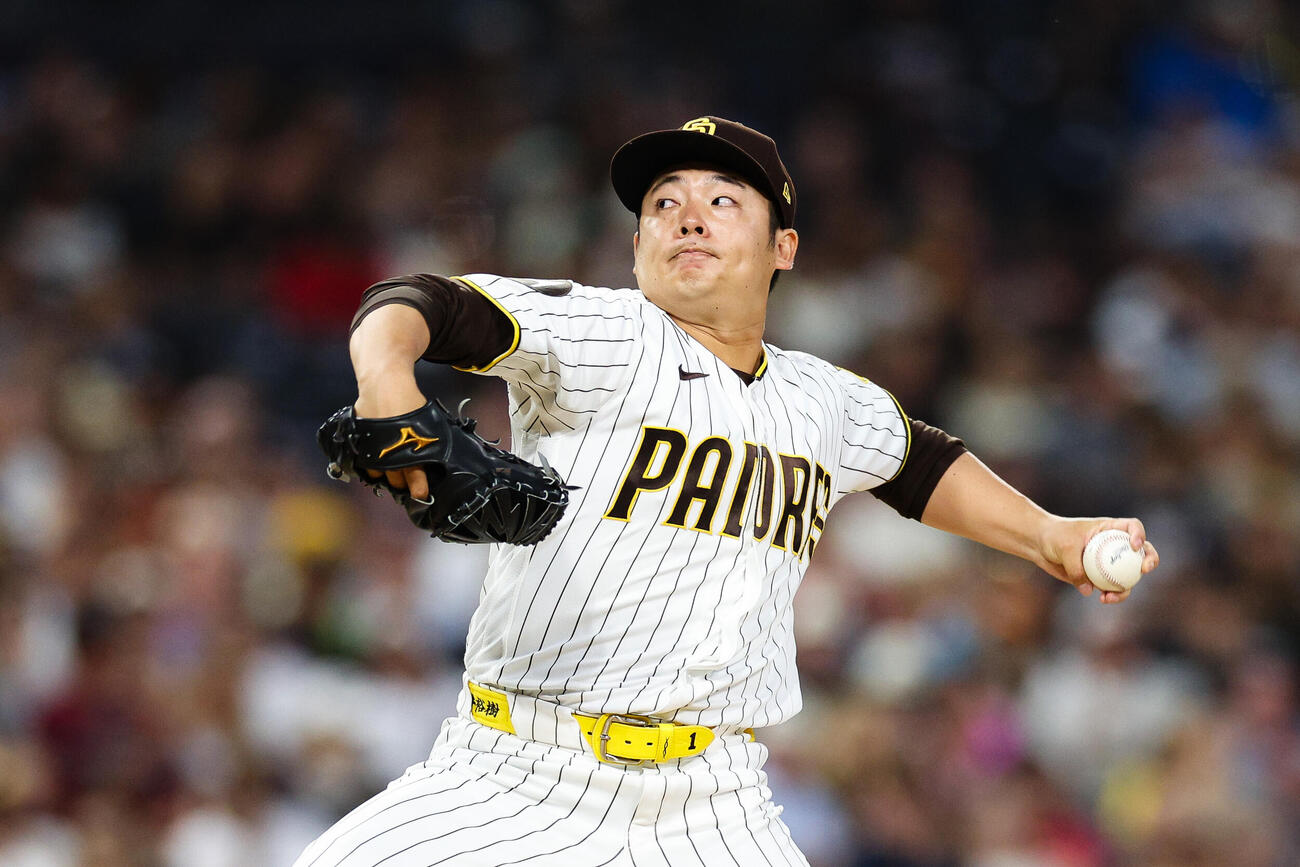 ダイヤモンドバックス戦に登板したパドレス松井裕樹（AP）