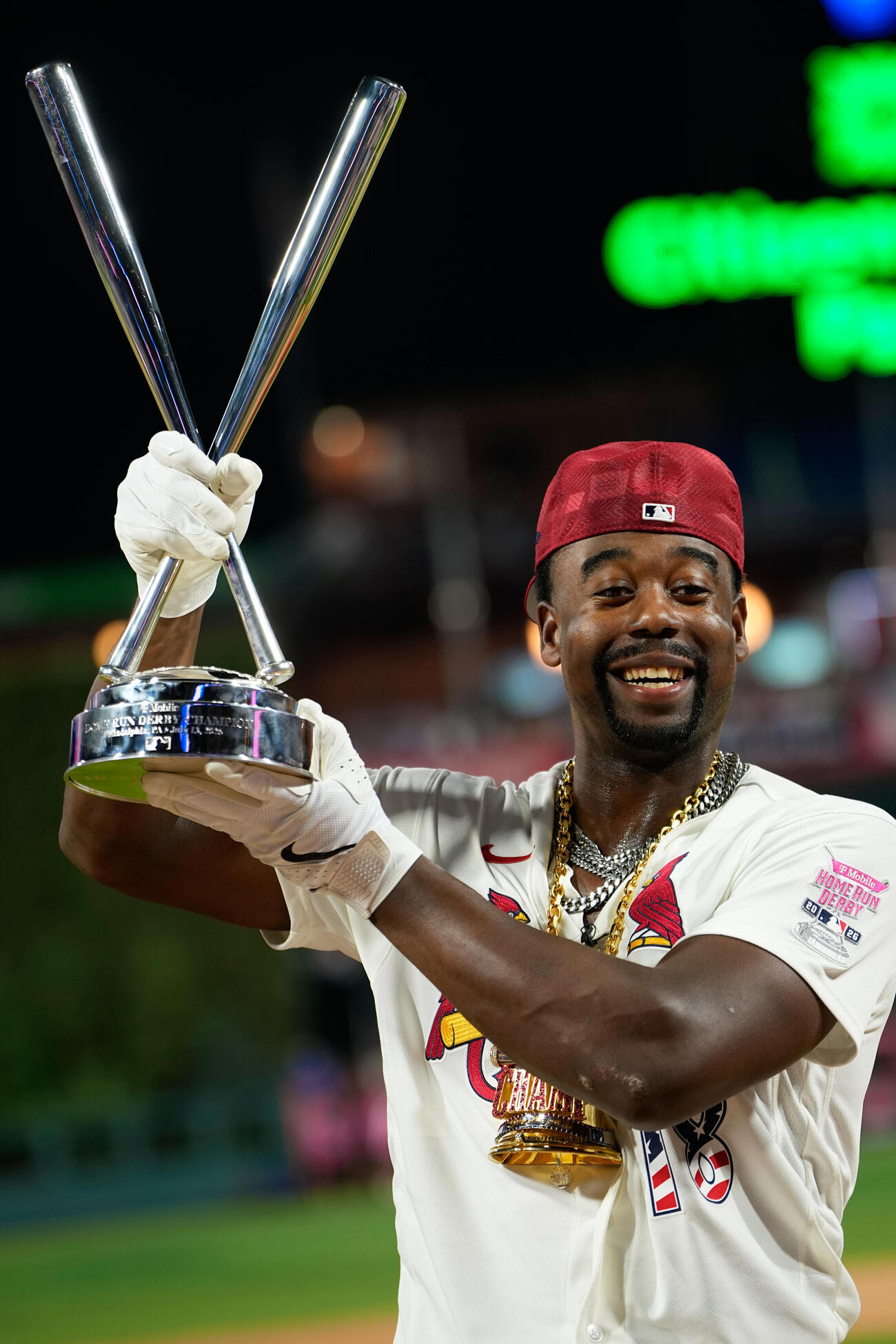 ホームランダービーで優勝したウォーカー(AP)