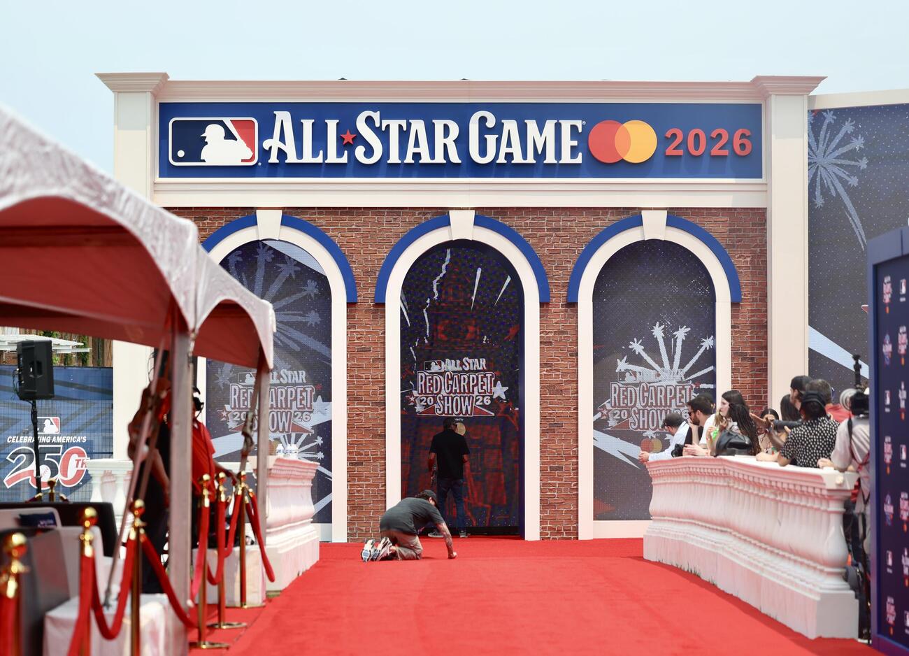 MLBオールスターゲーム2026のレッドカーペットショー（撮影・河田真司）