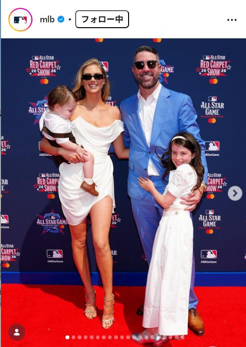 MLBの公式インスタグラムから