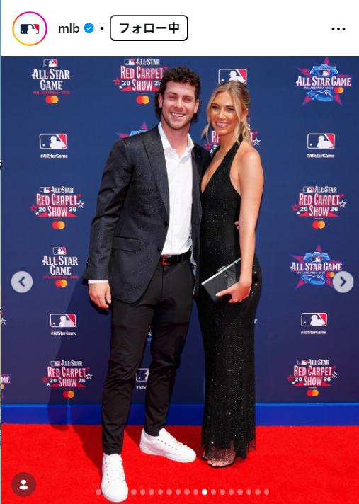 MLBの公式インスタグラムから