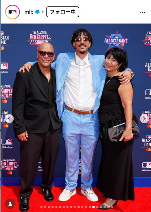 MLBの公式インスタグラムから