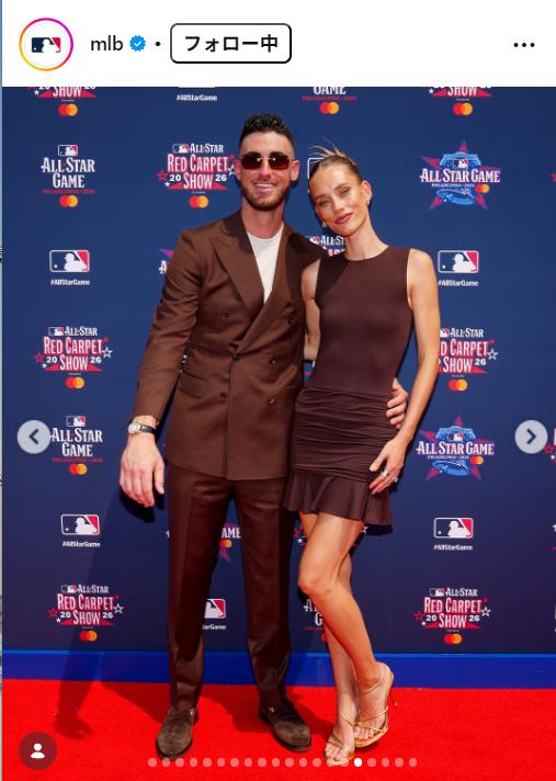 MLBの公式インスタグラムから