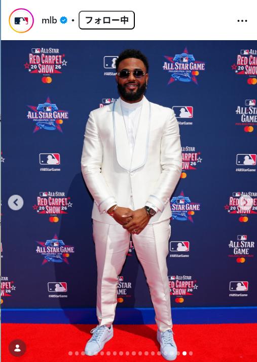 MLBの公式インスタグラムから