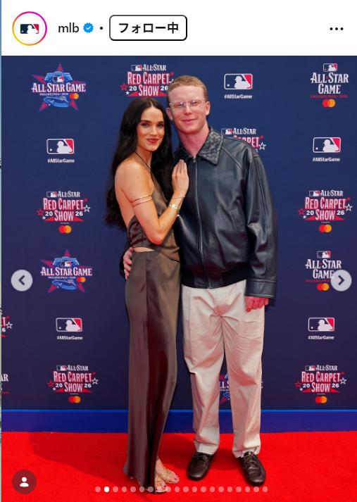 MLBの公式インスタグラムから