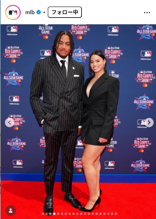 MLBの公式インスタグラムから